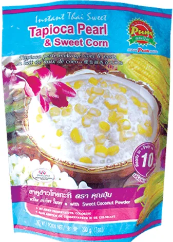 Instant Thai Tapioca Pearl with Sweet Corn
