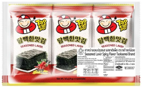 Seasoned laver seaweed – spicy flavour